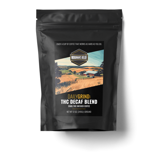 THC Coffee - Decaf Blend Daily Grind - 30MG